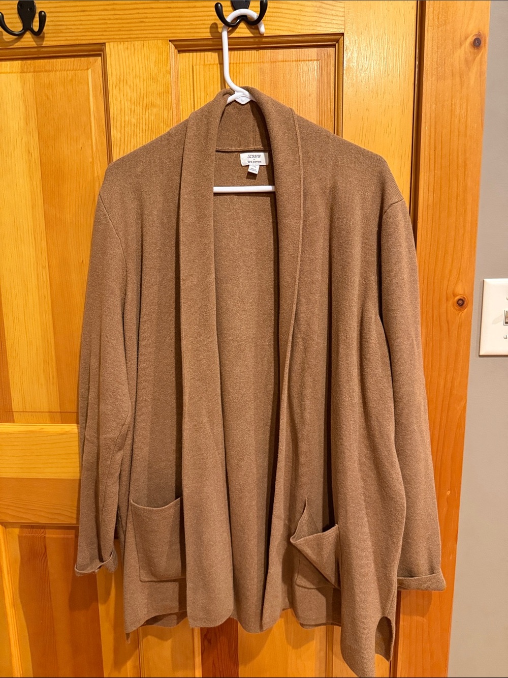 J. Crew long, open sweater size XXL